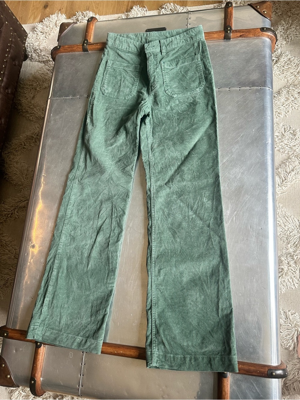 Eddie Bauer Olive Green Corduroy Waistband Pants
